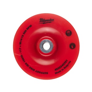 Placa suport flexibila, 125x14.2 mm, dotata cu piulita cu flansa M14 pentru polizoarele unghiulare, Milwaukee, cod 4932345761