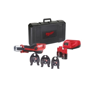 Presa hidraulica M12 HPT-202C U-SET FORCE LOGIC, subcompacta, forta 19 kN, cicluri presa 40000, Milwaukee, cod 4933443110