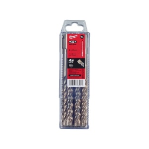 Set 10 burghie beton si zidarie SDS+ MX4 cu 4 taisuri, diametru 12.0 mm, lungime totala 160 mm, Milwaukee, cod 4932352049 - Img 2