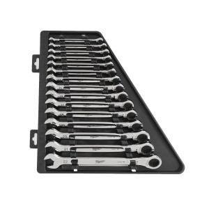 Set 15 chei combinate cu clichet MAX BITE, sistem metric, (1 buc x 8 - 22 mm), Milwaukee, cod 4932464994 - Img 3