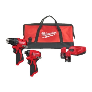 Set 2 scule M12 BLPP2B-202B (BLPDRC, BLIDRC, 2x2Ah, C12C, geanta textila), Milwaukee, cod 4933500139