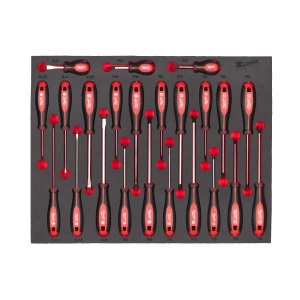 Set 23 de surubelnite TRI-LOBE in insertie de spuma, 45 x 536 x 417 mm, Milwaukee, cod 4932479830