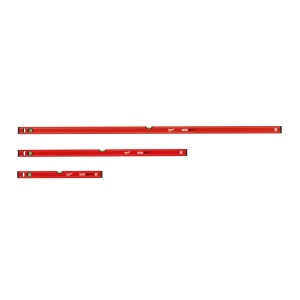 Set 3 nivele non-magnetice SLIM BOX 60/120/180 cm, Milwaukee, cod 4932459379
