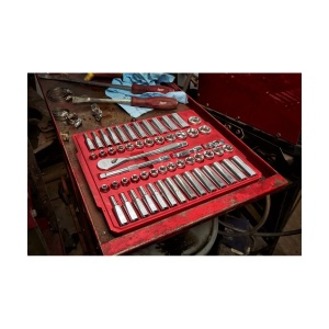 Set 56 chei tubulare sistem metric si imperial + antrenor cu clichet 3/8", Milwaukee, cod 4932464946 - Img 6