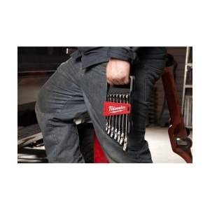 Set 7 chei fixe MAX BITE cu clichet si cap pivotant de 180°, 8, 10, 12, 13, 14, 15, 17 mm, Milwaukee, cod 4932478557 - Img 3