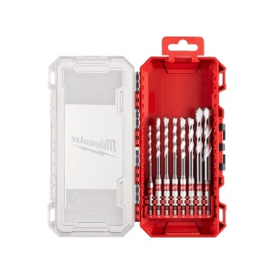 Set 8 burghie 1/4" HEX, multi material, diametre 4 x 100 mm, 5 - 7 x108 mm, 8 / 10 x 120mm, Milwaukee, cod 4932493872