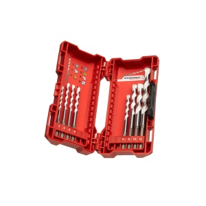 Set 8 burghie TCT multi material, 4 x 90 mm, 5 / 5 / 6 / 6 x 100 mm, 8 / 10 x 120 mm, 12 x 150 mm, Milwaukee, cod 4932471112 - Img 2
