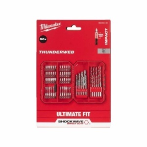 Set 80 biti si burghie SHOCKWAVE Impact Duty Gen 4, Milwaukee, cod 4932501309