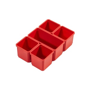 Set de 5 cutii detasabile compatibile cu organizator packout, Milwaukee, cod 4932478300