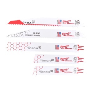 Set panze SAWZALL pentru metal si lemn cu cuie, 5 bucati, Milwaukee, cod 49472205