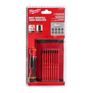 Set surubelnita de precizie izolata 8 in 1, certificare VDE 1000V, Milwaukee, cod 4932493659