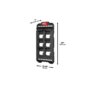 Suport fixare compact PACKOUT, 25 x 254 x 508 mm, capacitate 22,7 kg, Milwaukee, cod 4932480621 - Img 2