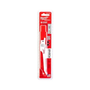 5 Panze fierastrau sabie pentru decuparea in gips-carton 125 X 6 TPI Milwaukee, cod 48005052 - Img 2