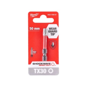Bit TX pentru surubelnite SHOCKWAVE IMPACT DUTY TX30x50 mm Milwaukee, cod 4932430887 - Img 2