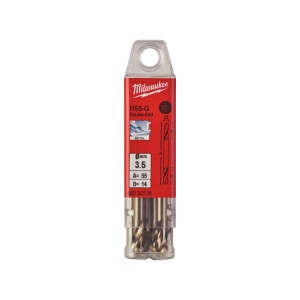 Burghiu HSS Ground pentru metal, cu varf la ambele capete, 3.5 x 52 x 14 mm, Milwaukee, cod 4932352226 - Img 2