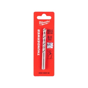 Burghiu pentru metal HSS-G THUNDERWEB-DIN338, diametru 6.0x93x57 mm, Milwaukee, cod 4932352358 - Img 2
