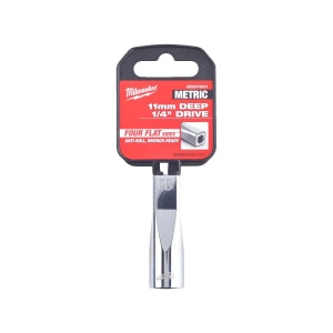 Cap cheie tubulara 1/4'' lunga, marime 11 mm, lungime 50 mm, Milwaukee, cod 4932478331 - Img 2