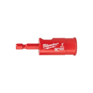 Carota (burghiu) de 20 mm DIAMOND MAX pentru gaurire umeda / uscata, prindere 1/4" HEX, Milwaukee, cod 4932498348
