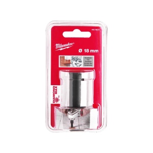 Carota diamantata M14 pentru gaurire uscata, diametru 18 mm, 35 mm lungime activa, Milwaukee, cod 4932478276 - Img 2
