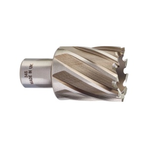 Carota HSS cu prindere Weldon de 19 mm, 34x30 mm, Milwaukee, cod 4932371743