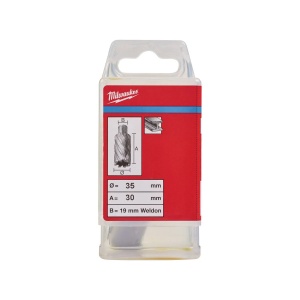 Carota HSS cu prindere Weldon de 19 mm, 35x30 mm, Milwaukee, cod 4932371744 - Img 2