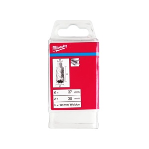 Carota HSS cu prindere Weldon de 19 mm, 37x30 mm, Milwaukee, cod 4932371746 - Img 2