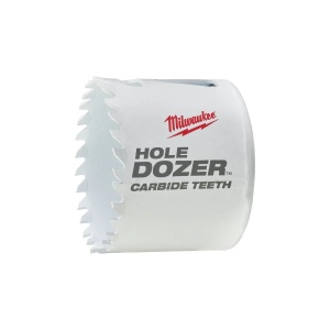 Carota TCT HOLE DOZER cu dinti din carbura, diametru 60 mm, 41 mm adancime max taiere, Milwaukee, cod 49560726