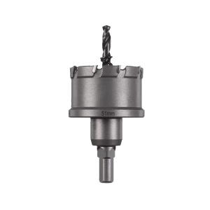Carota TCT pentru otel inoxidabil, diametru 51 mm, adancime max 25 mm, Milwaukee, cod 4932479049 - Img 1