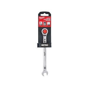 Cheie combinata cu clichet MAX BITE, deschidere 10 mm, lungime 165 mm, Milwaukee, cod 4932471503 - Img 2