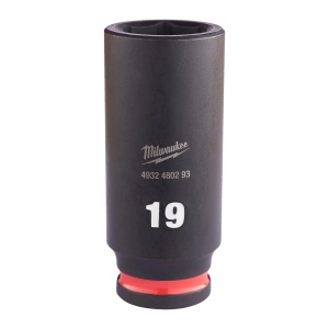 Cheie tubulara de impact SHOCKWAVE IMPACT DUTY 3/8", lunga, marime 19 mm, Milwaukee, cod 4932480293