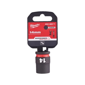 Cheie tubulara de impact SHOCKWAVE IMPACT DUTY 3/8", scurta, marime 14 mm, Milwaukee, cod 4932480271 - Img 2