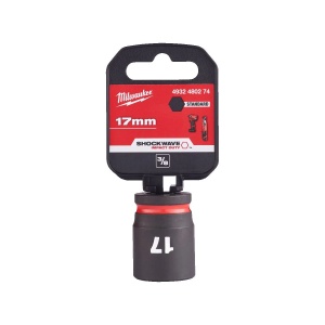Cheie tubulara de impact SHOCKWAVE IMPACT DUTY 3/8", scurta, marime 17 mm, Milwaukee, cod 4932480274 - Img 2