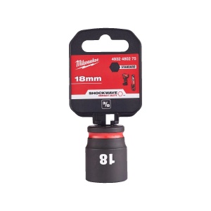 Cheie tubulara de impact SHOCKWAVE IMPACT DUTY 3/8", scurta, marime 18 mm, Milwaukee, cod 4932480275 - Img 2