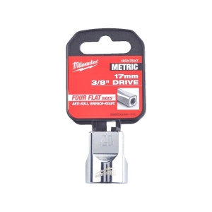 Cheie tubulara standard 3/8", marime 17 mm, diametru 23.8 mm, lungime 28 mm, Milwaukee, cod 4932478347 - Img 2