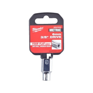 Cheie tubulara standard 3/8", marime 6 mm, diametru 10.3 mm, lungime 28 mm, Milwaukee, cod 4932478336 - Img 2