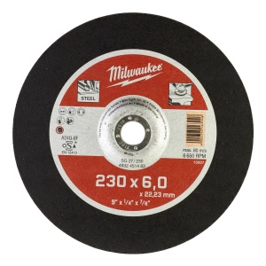 Disc degrosare metal SG 27 / 230 x 6 x 22 mm, seria contractanti, Milwaukee, cod 4932451483
