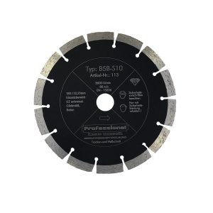 Disc diamantat pentru taiere beton B5B-S10, 180 mm, Atlas Diamant, cod 1130180022B5BS10
