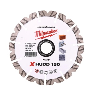 Disc diamantat Premium Speedcross XHUDD 150x22.23x2.6, Milwaukee, cod 4932492149