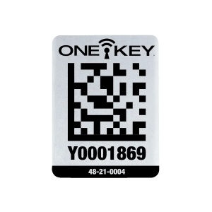 Eticheta mare ONE-KEY din metal de identificare a activelor, autoadeziva, Milwaukee, cod 4932480562