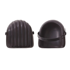 Genunchiere negre mare densitate, 15.5 x 14.5 x 2 cm, poliuretan, pereche, cod KP10BKR