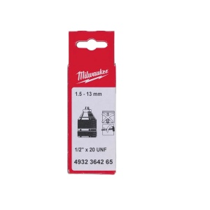 Mandrina fara cheie cu 2 mansoane, 1.5 - 13 mm, prindere 1/2"x20, Milwaukee, cod 4932364265 - Img 2