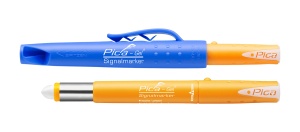 Marker gel permanent PICA-GEL, alb, varf mediu 2-8 mm, PICA, cod 8080