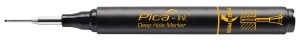Marker permanent Ink Deep Hole, 1.5 mm, negru / albastru / rosu, PICA