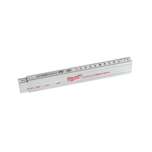 Metru de tamplarie compozit, lungime 2 m, latime lama 15 x 3.20 mm, 10 zale, Milwaukee, cod 4932459301