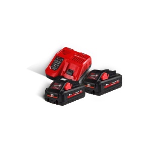 Pachet M18 HNRG-302 cu 2 acumulatori M18 HIGH OUTPUT si incarcator rapid M12-18 FC , Milwaukee, cod 493347107102