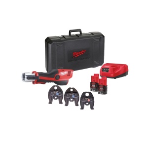 Presa hidraulica M12 HPT-202C V-SET FORCE LOGIC, subcompacta, forta 19 kN, cicluri presa 40000, Milwaukee, cod 4933443100