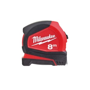 Ruleta non-magnetica PRO COMPACT, latime banda 25 mm, lungime 8 m, Milwaukee, cod 4932459594 - Img 1