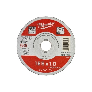 Set 200 discuri debitare metal SCS 41 / 125 x 1 x 22 mm, seria contractanti, Milwaukee, cod 4932451478