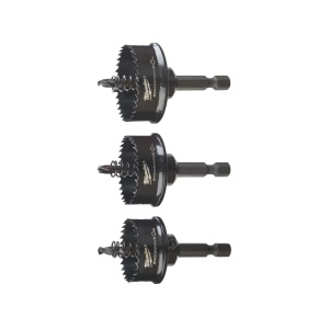 Set 3 carote SHOCKWAVE IMPACT DUTY, diametre 22 / 29 / 35 mm, prindere 1/4" Hex, 8 TPI, Milwaukee, cod 49224800 - Img 2