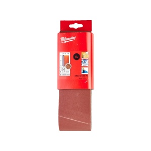 Set 5 benzi abrazive, dimensiune 75 x 533 mm, granulatie 150, Milwaukee, cod 4932312479 - Img 2